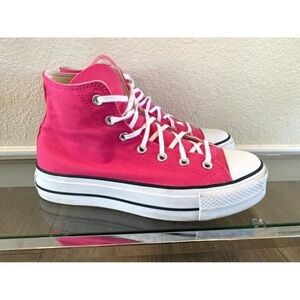 Converse Fuchsia High-Top Sneakers